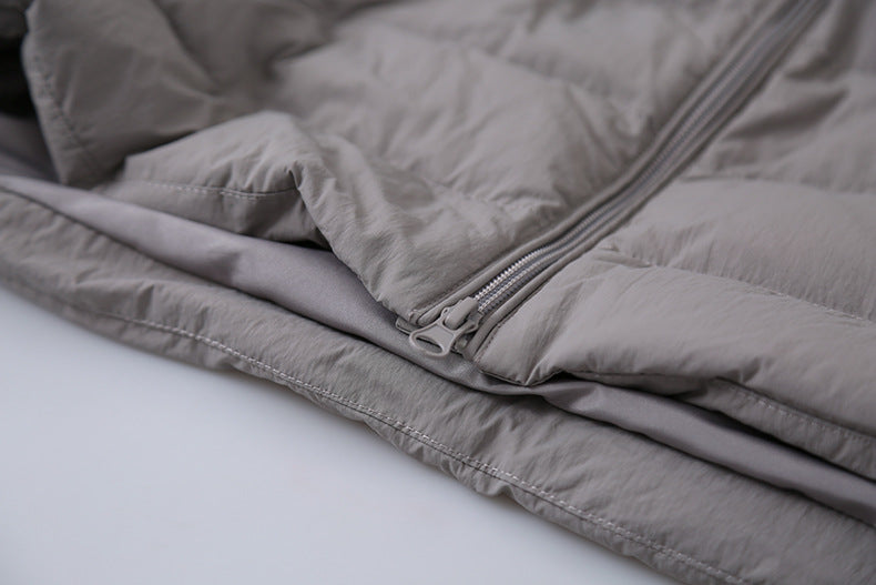 【LD11067】實拍簡約設計保暖立領含絨棉服外套（白鴨絨50%)
251209