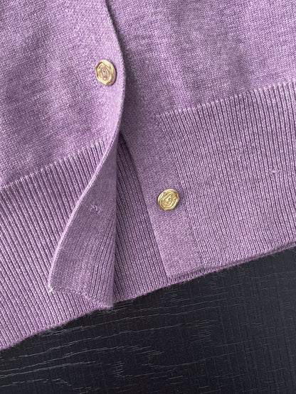 【cimJ8902】實拍氣質小香蝴蝶结針織開衫251114