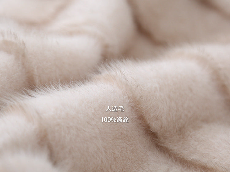 【LD11042】實拍皮毛一體立領拉鍊背心外套251202