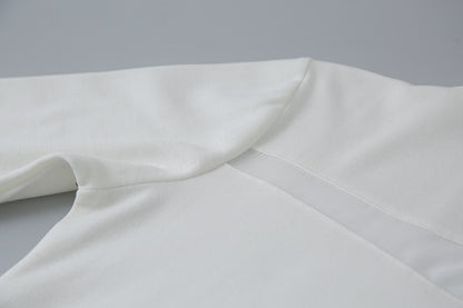 【LD11024】實拍氣質網紗拼接加絨半高領長袖T恤251124