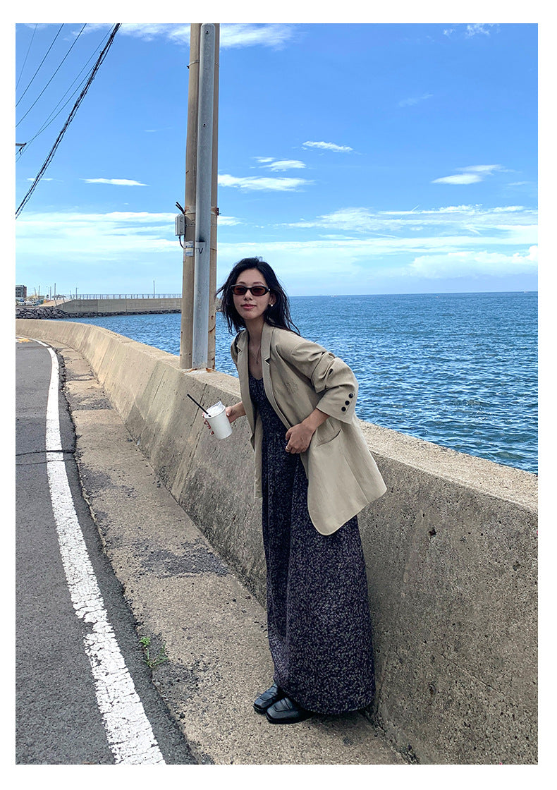 【H5385】實拍韓版秋季顯瘦休閒西裝外套250902