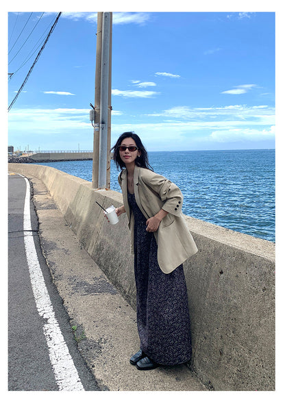 【H5385】實拍韓版秋季顯瘦休閒西裝外套250902