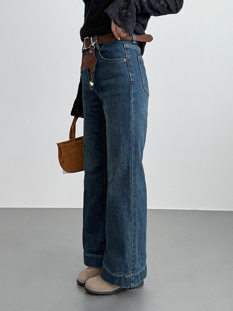 【LD3286】實拍S~XL冬季植絨加絨高腰彈力牛仔褲+鑰匙扣251103