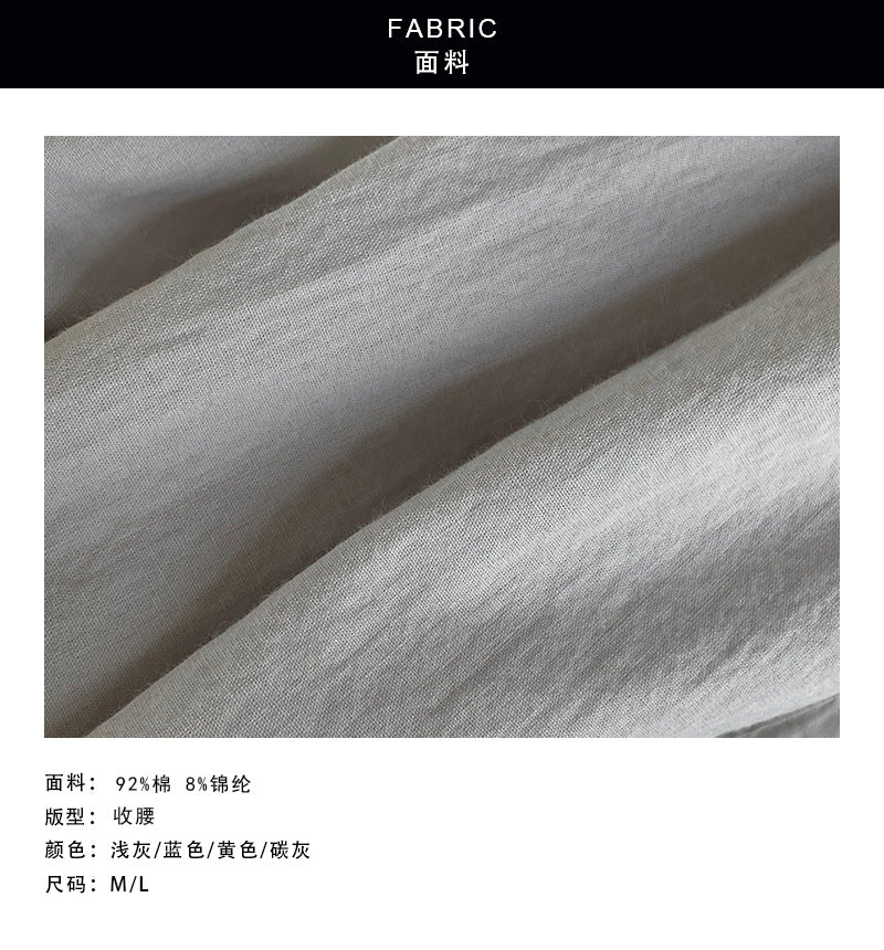 【cimM8753】OL上班族必備！韓版簡約翻領收腰綁帶/繫帶顯瘦長洋裝260604