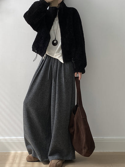 【YH8567】實拍冬天保暖厚款立领羊羔毛外套251113