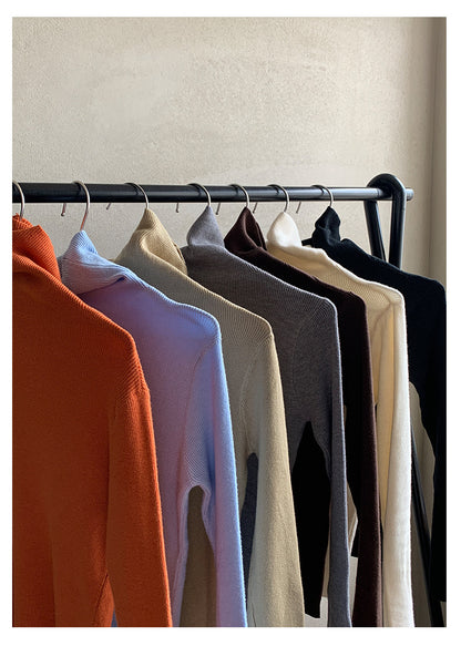 【H5525】實拍冬季7色高領毛織衫251125