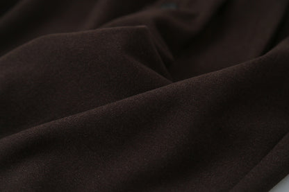 【LD3301】實拍韓系簡約高腰毛呢闊腿七分褲251103