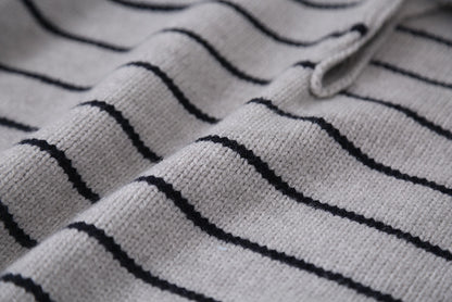 【LD11063】實拍復古條紋加厚棉羊絨針織毛衣251209