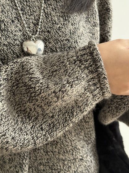 【Y276】實拍冬季軟糯慵懶保暖針織毛衣（棉羊毛10%)251106