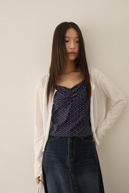 【L3069】實拍碎花吊帶+防曬長袖外套250721