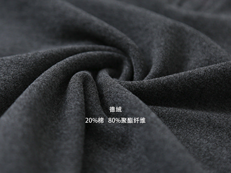 【LD11028】實拍德絨舒適極簡半拉鍊連帽衞衣251124