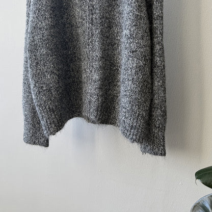 【YP1042】 實拍軟糯寬鬆高領針織毛衣外套(含羊毛4%) 251023