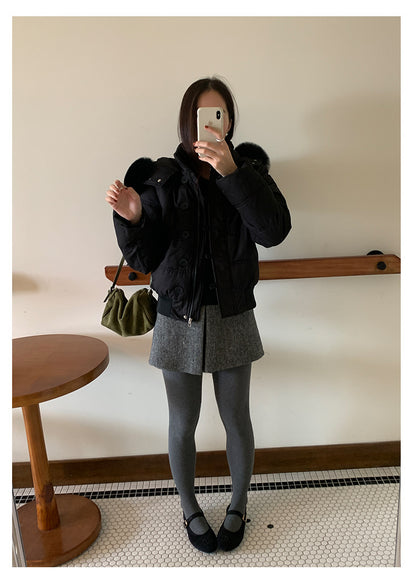 【H5523】實拍S~XL氣質千金質感高腰A字裙褲251125