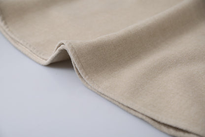 【LD11070】實拍氣質毛呢A字傘裙＋腰帶251209