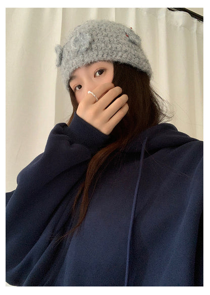 【H5495】實拍男友寬鬆款刺繡長袖連帽衞衣外套251109