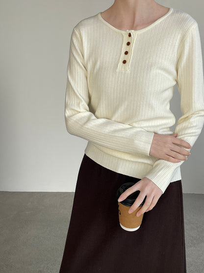 【cimYL369】實拍圓領坑條安迪绒氣質針織衫251201