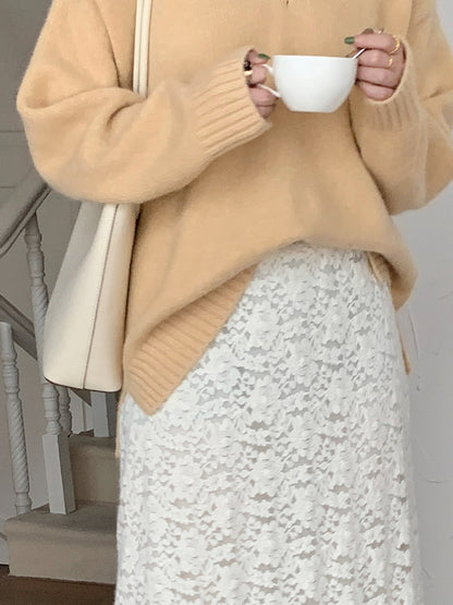 【LD9538】實拍慵懶軟糯寬鬆長袖針織毛衣251103