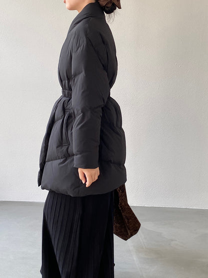 【cimz6386】實拍歐美大氣抗寒鎖温收腰氣質羽絨外套（白鴨絨90%)251120