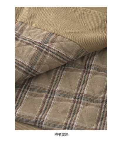 【H5500】實拍 復古燈芯絨加厚夾棉大衣外套251118