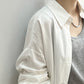 【Y80908】實拍韓國春季純棉長袖寬鬆襯衫外套240410