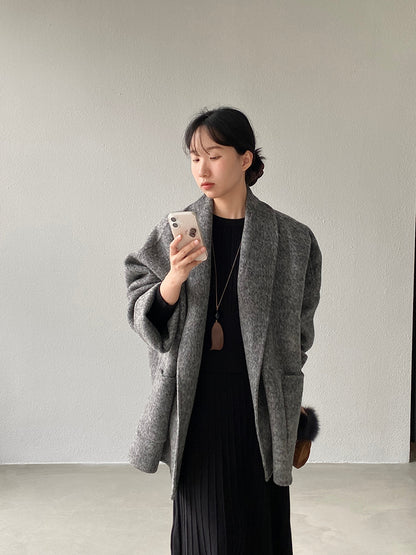 【cimz519】實拍冬天澳羊毛100%雙面呢大衣外套251201