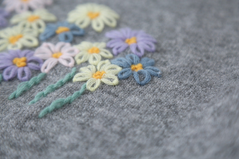 【LD11038】實拍立體小花針織衫251202