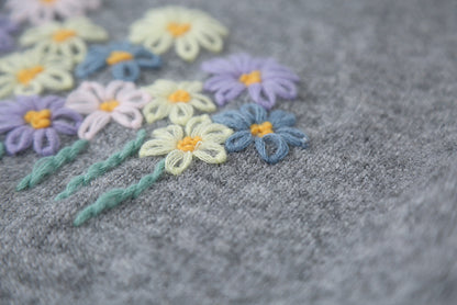 【LD11038】實拍立體小花針織衫251202