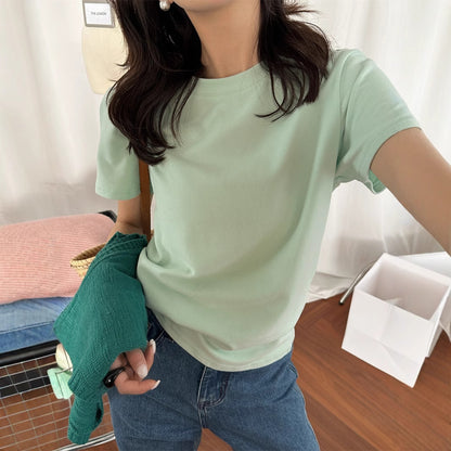 【L8158】實拍檸檬熱銷春夏舒適棉質短袖t恤250414