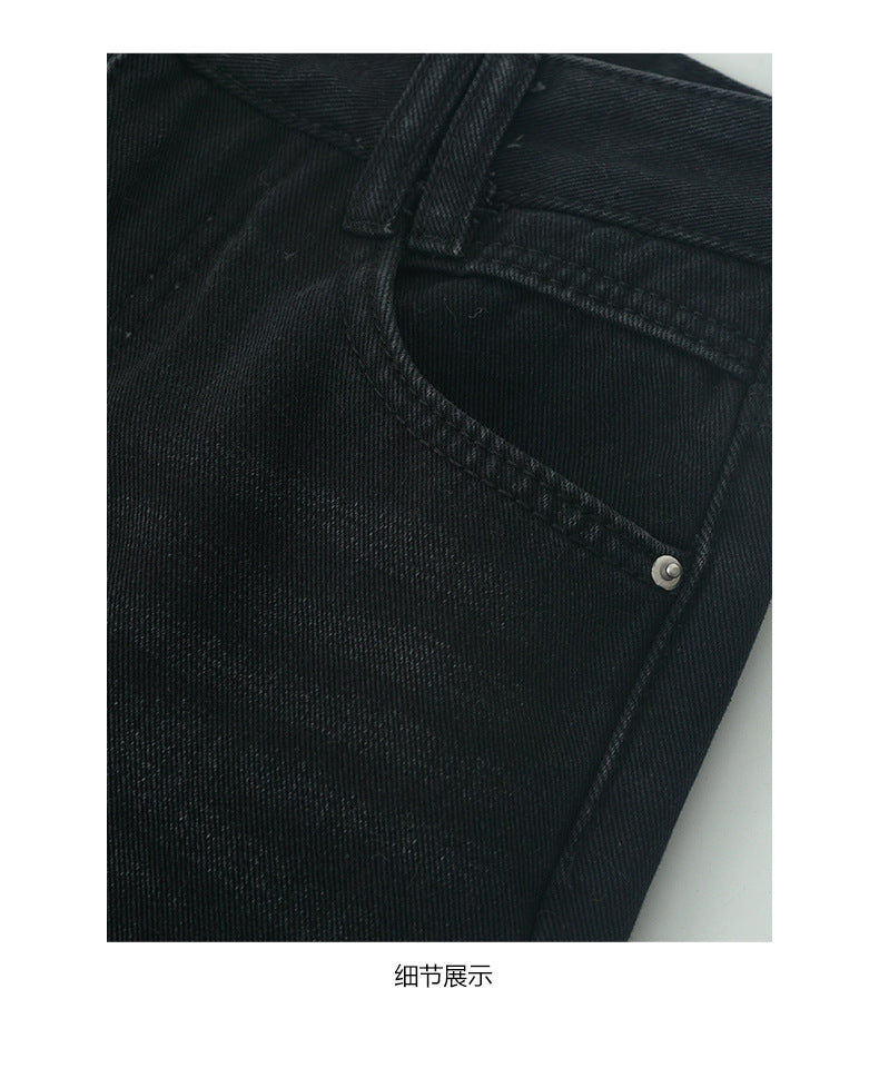 【H5509】實拍S~XL復古加絨加厚高腰直筒牛仔褲251118