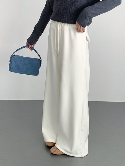 【LD11056】實拍慵懶高級感超修飾微喇叭衛褲251209