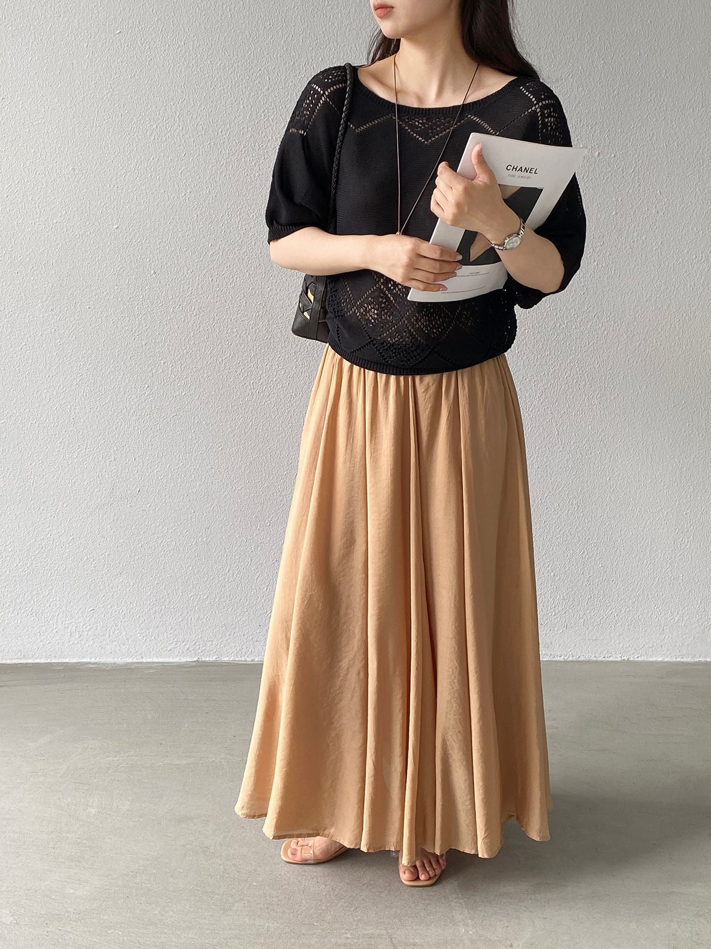 【cimz9188】仙女下凡自帶光✨高級感大裙襬白色仙氣飄逸百褶長裙260514