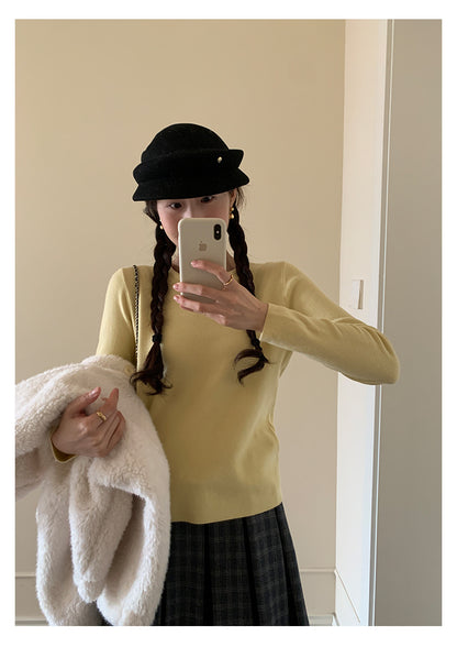 【H5510】實拍5色簡約雙層領針織T恤
251118