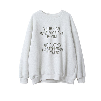 【LD11021】實拍加絨加厚印花寬鬆情侶裝衞衣251110