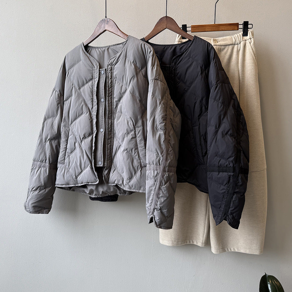 【Y82653】實拍輕保暖羽絨外套(含90％白鴨絨)251016