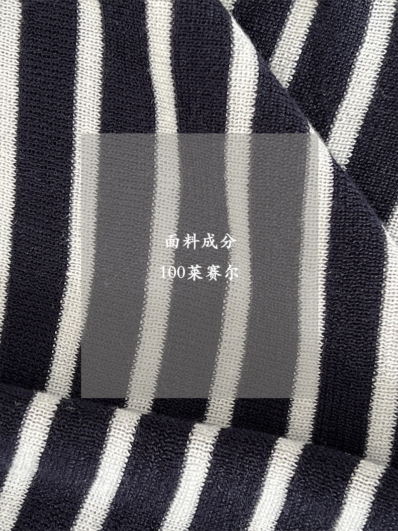 【cimzF672】韓系慵懶微性感✨一字領蝙蝠袖寬鬆條紋短袖針織衫260416