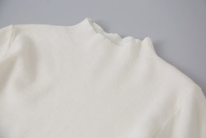 【LD11065】實拍半高領針織衫+針織背心251209