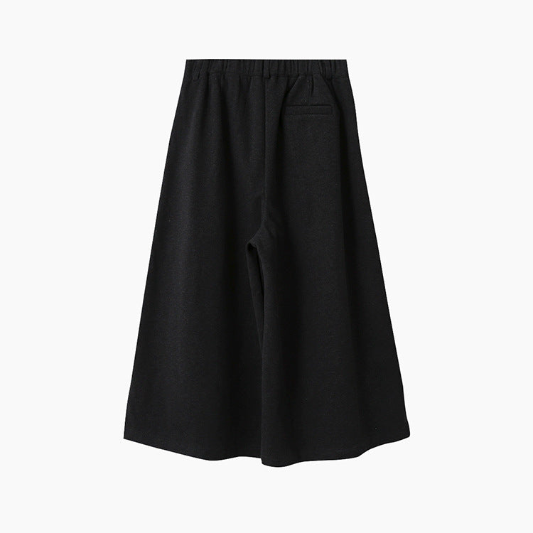 【LD11035】實拍S~L韓版寬鬆高腰毛呢加絨加厚九分褲251124