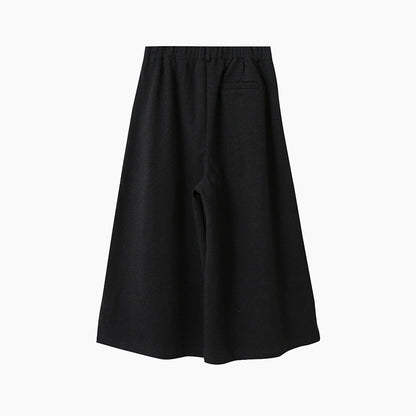 【LD11035】實拍S~L韓版寬鬆高腰毛呢加絨加厚九分褲251124