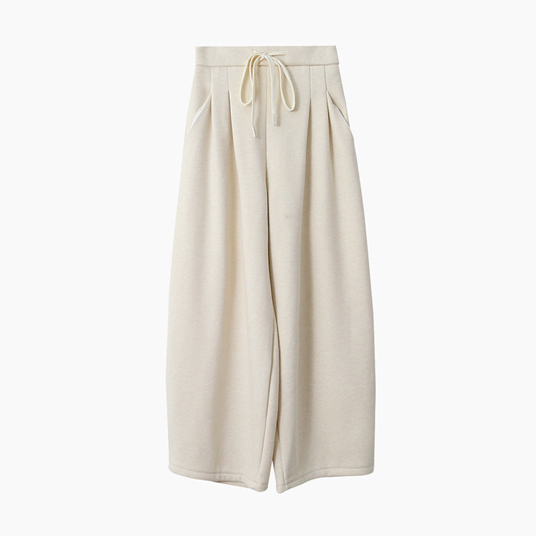 【LD11033】實拍冬季復古極簡寬鬆慵懶垂感彎刀褲251124