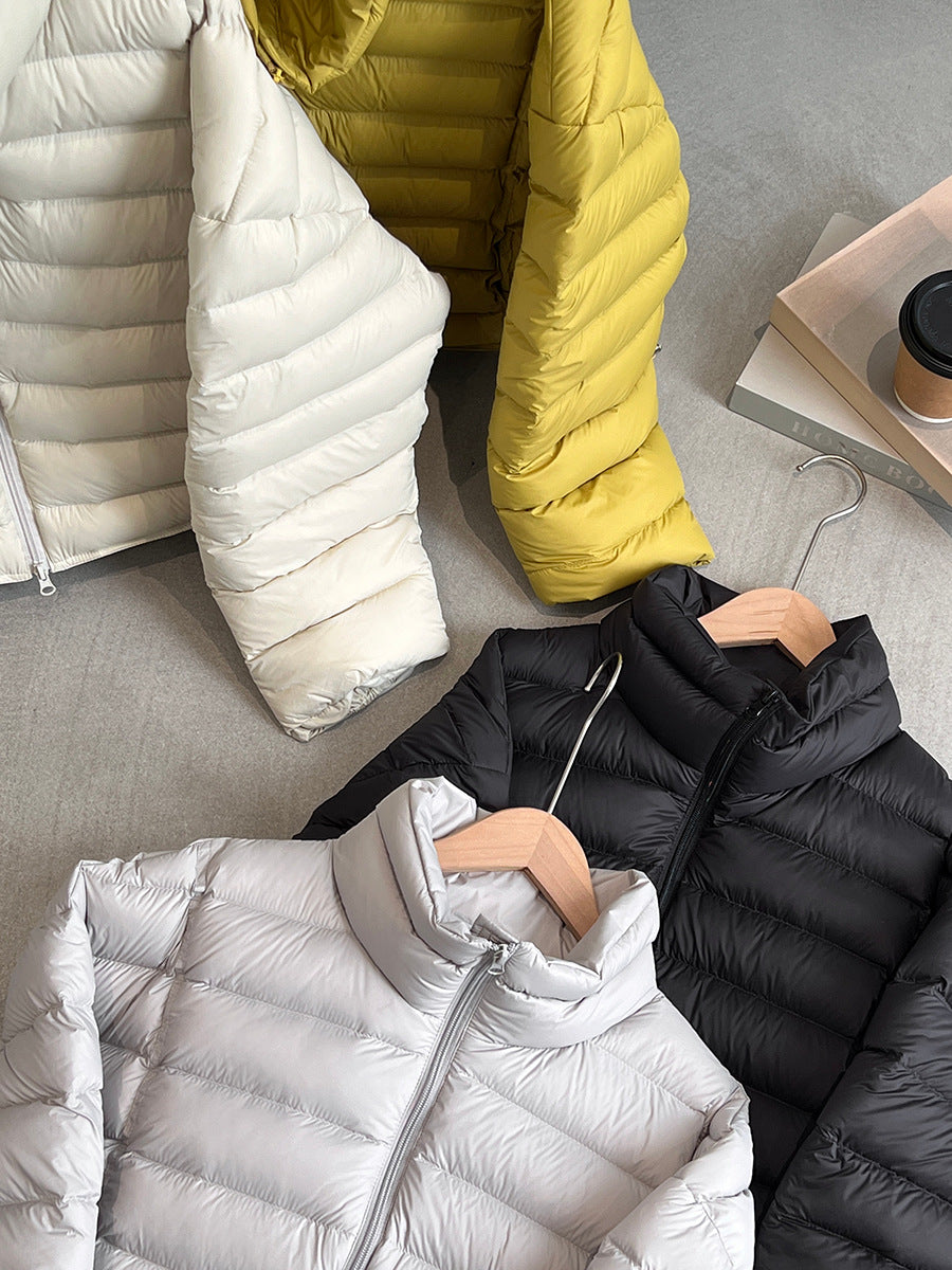 【cimz6383】實拍高領寶款排骨白鴨絨外套（白鴨絨90）251120