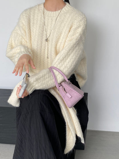 【cimz0672】實拍細緻閃亮針織毛衣+圍巾251128