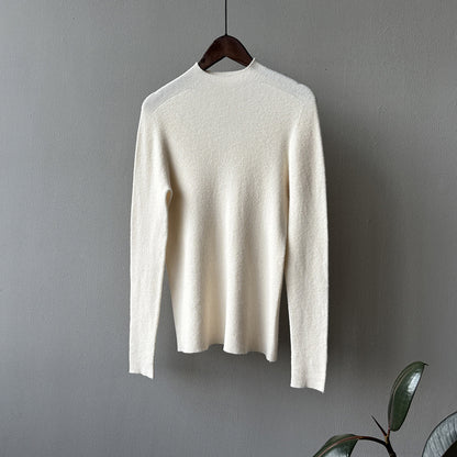 【Y315】實拍高級感半高領針織衫（棉羊毛4%)251106