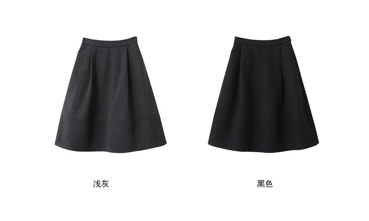 【LD11046】實拍miu感花苞毛尼a字裙251202