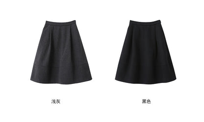 【LD11046】實拍miu感花苞毛尼a字裙251202