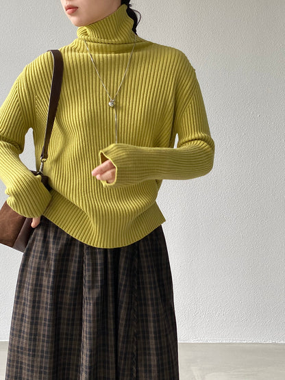 【cimz1388】實拍高領加厚高級感針織毛衣251128