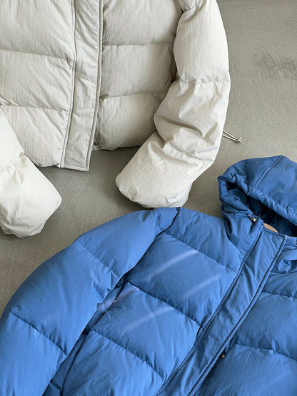 【cimz1728】實拍輕暖90％白鴨絨連帽羽絨外套251201