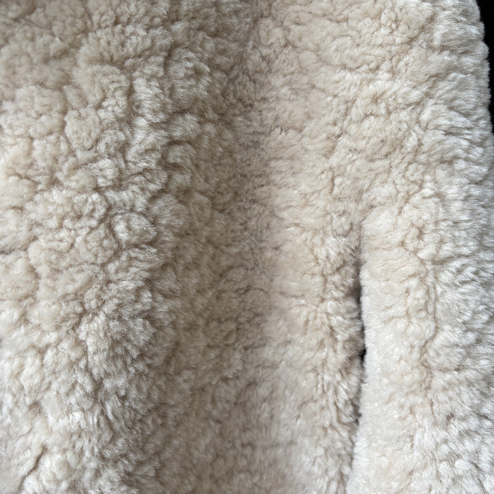 【Y7097】實拍冬季慵懒可愛牛角扣羊羔毛厚外套251113