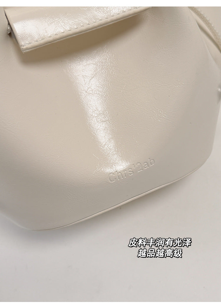 【BYMM-3968】韓系時髦通勤百搭✨小眾質感軟皮單肩斜背水桶包260501