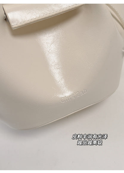 【BYMM-3968】韓系時髦通勤百搭✨小眾質感軟皮單肩斜背水桶包260501