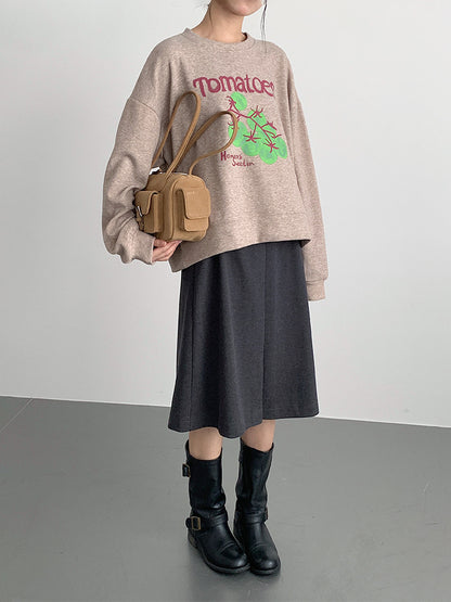 【LD3300】實拍S~XL韓版高腰顯瘦毛呢A字裙＋腰帶251103